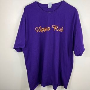 Hippie Rich Music DJ Band Tee T Shirt Adult Purple Sz 3XL